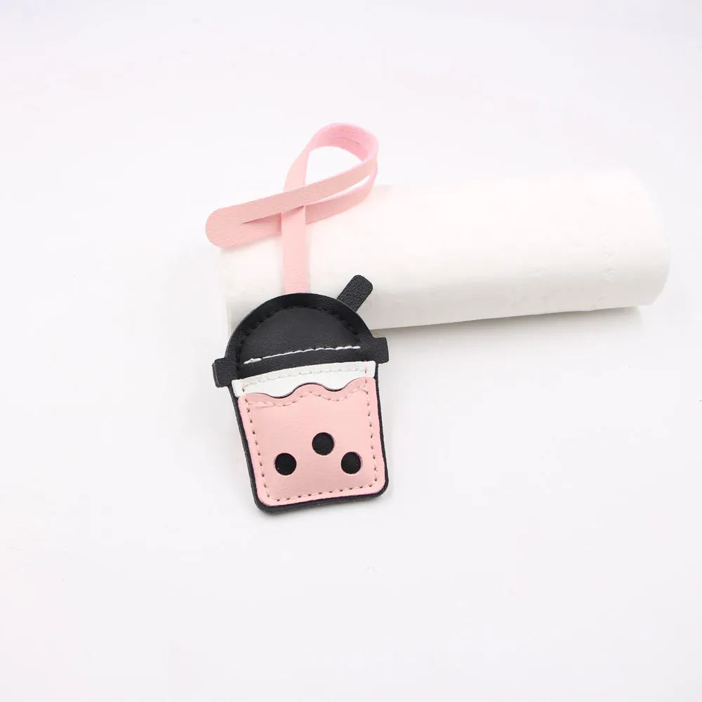 Boba Cup Bag Charms - Large (Pink)