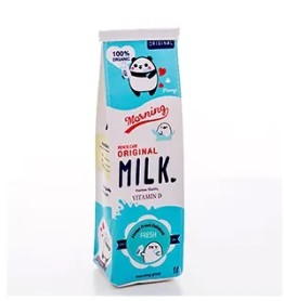 Milk Box Pencil Case 20x5.5x5cm (Blue)