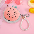Fruit Shaped Plush Coin Purse with Strap (Watermelon)