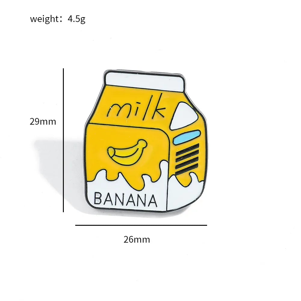 Milk Box Pin (Banana)