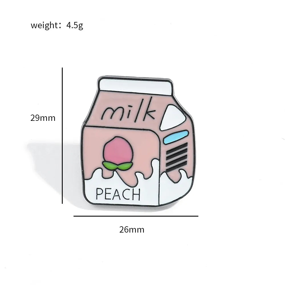 Milk Box Pin (Peach)
