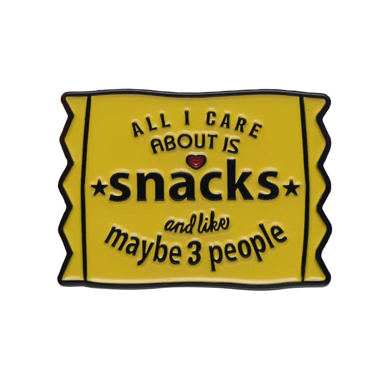 Yellow Snack Bag Pin