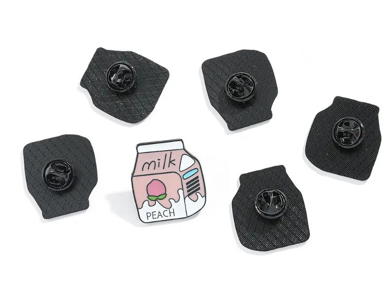 Milk Box Pin (Peach)