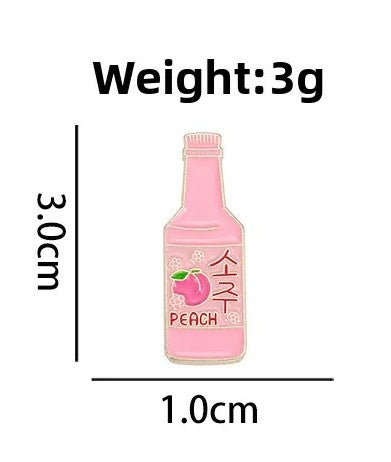 Bottle Pin (Peach)