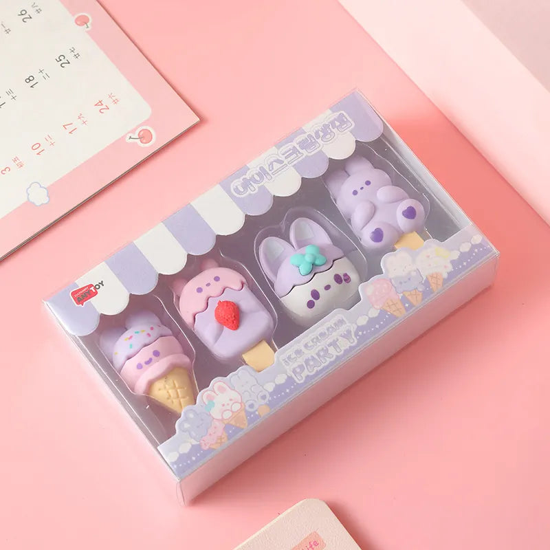 Cute Erasers (Purple)