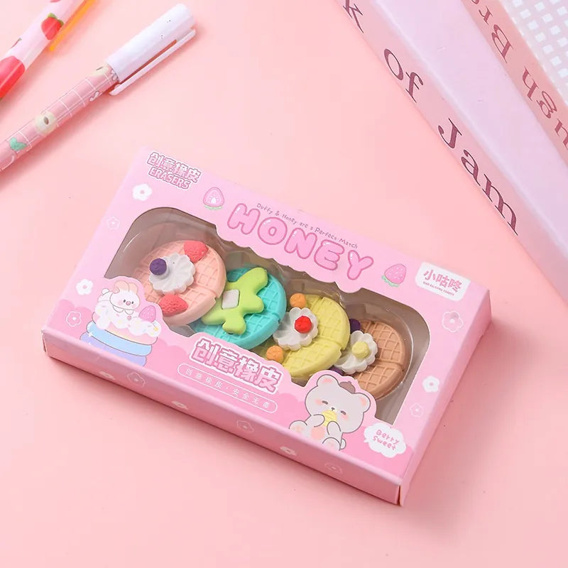 Waffle Erasers (Pink)