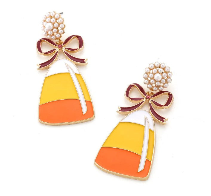 Halloween Candy Corn Earrings