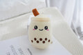 Boba Milk Tea Plushie Keychain 11cm (beige)