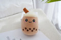 Boba Milk Tea Plushie Keychain 11cm (Brown)