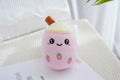 Boba Milk Tea Plushie Keychain 11cm (Strawberry)