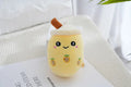 Boba Milk Tea Plushie Keychain 11cm (Pineapple)