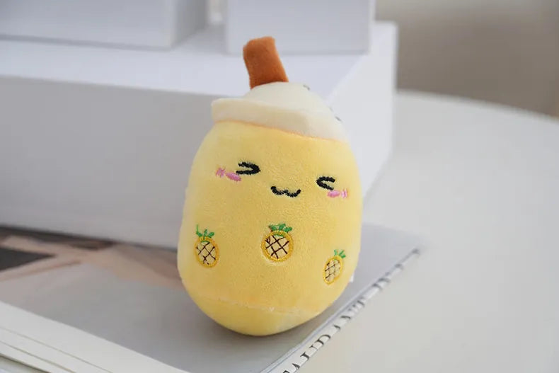 Boba Milk Tea Plushie Keychain 11cm (Pineapple Wink)