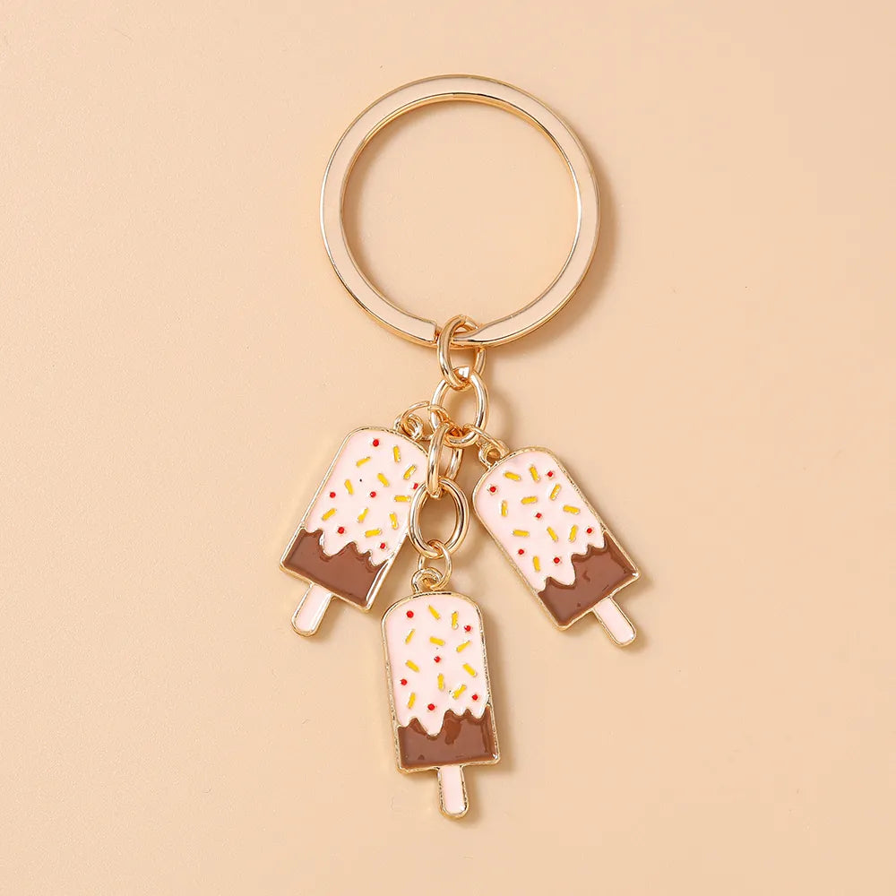 Ice Cream Trio Keychain (Pink)